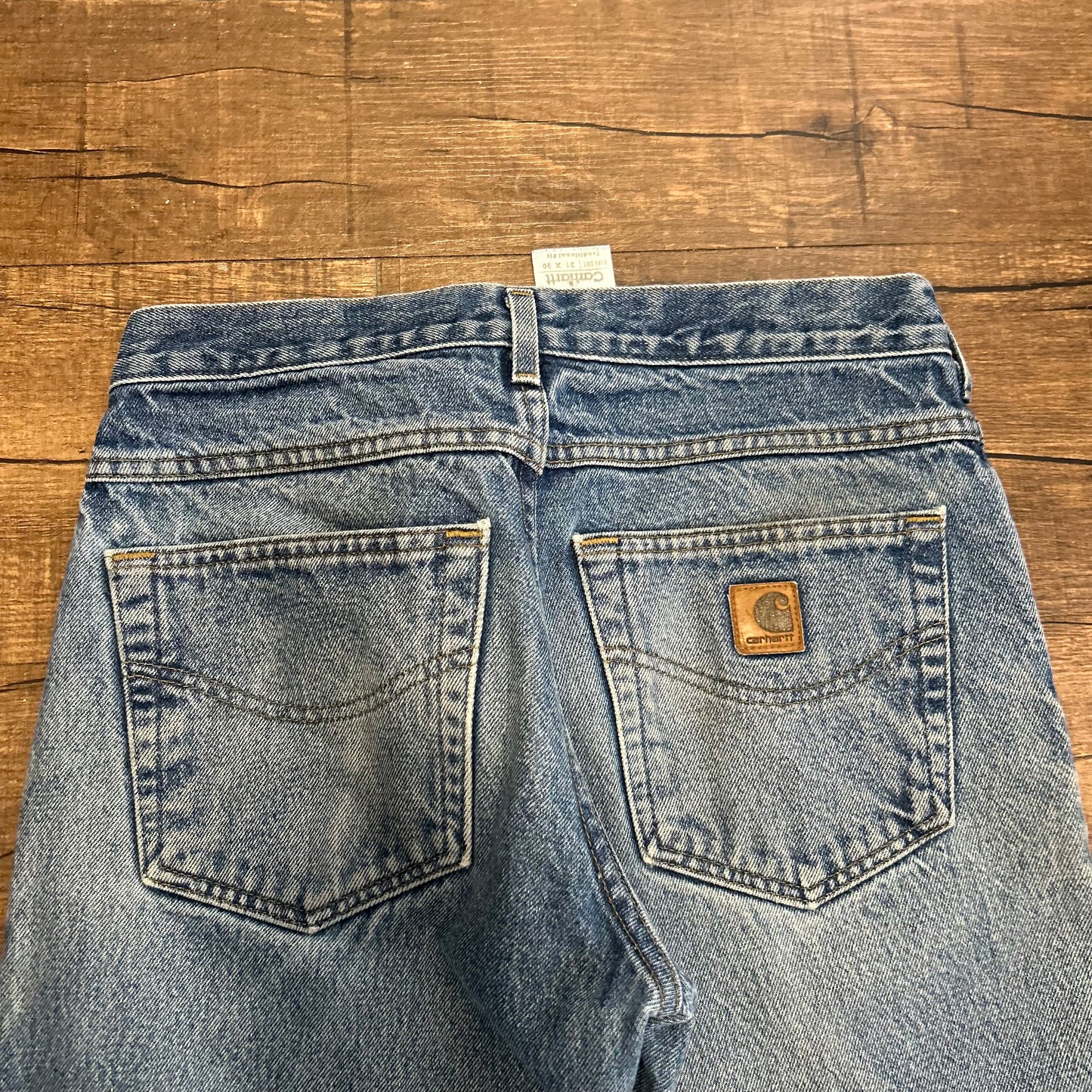 Carhartt Carphartt Blue Denim Distressed Jeans - 30” x 29”