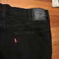 Levis 511 Black Denim Jeans - 38" x 32"