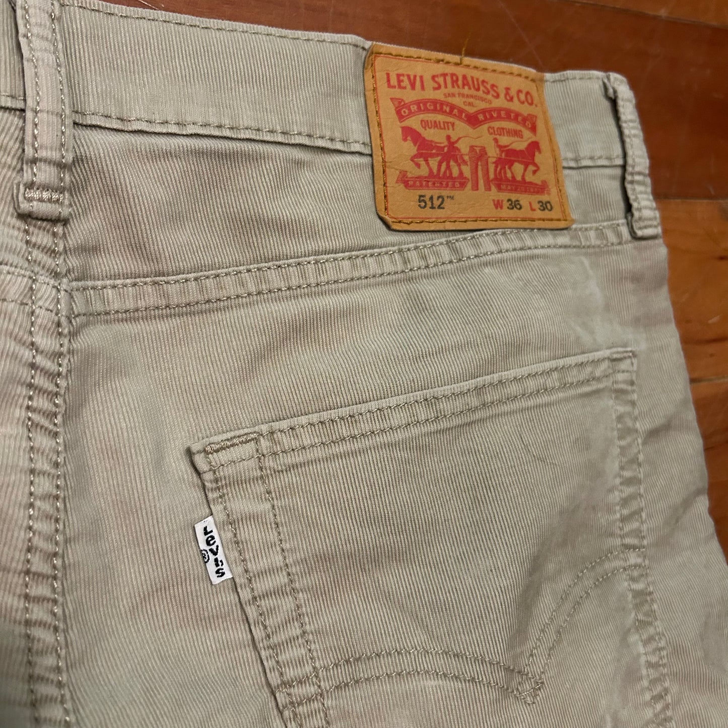 Levi’s 512 White Tab Corduroy Pants - 36" x 28"