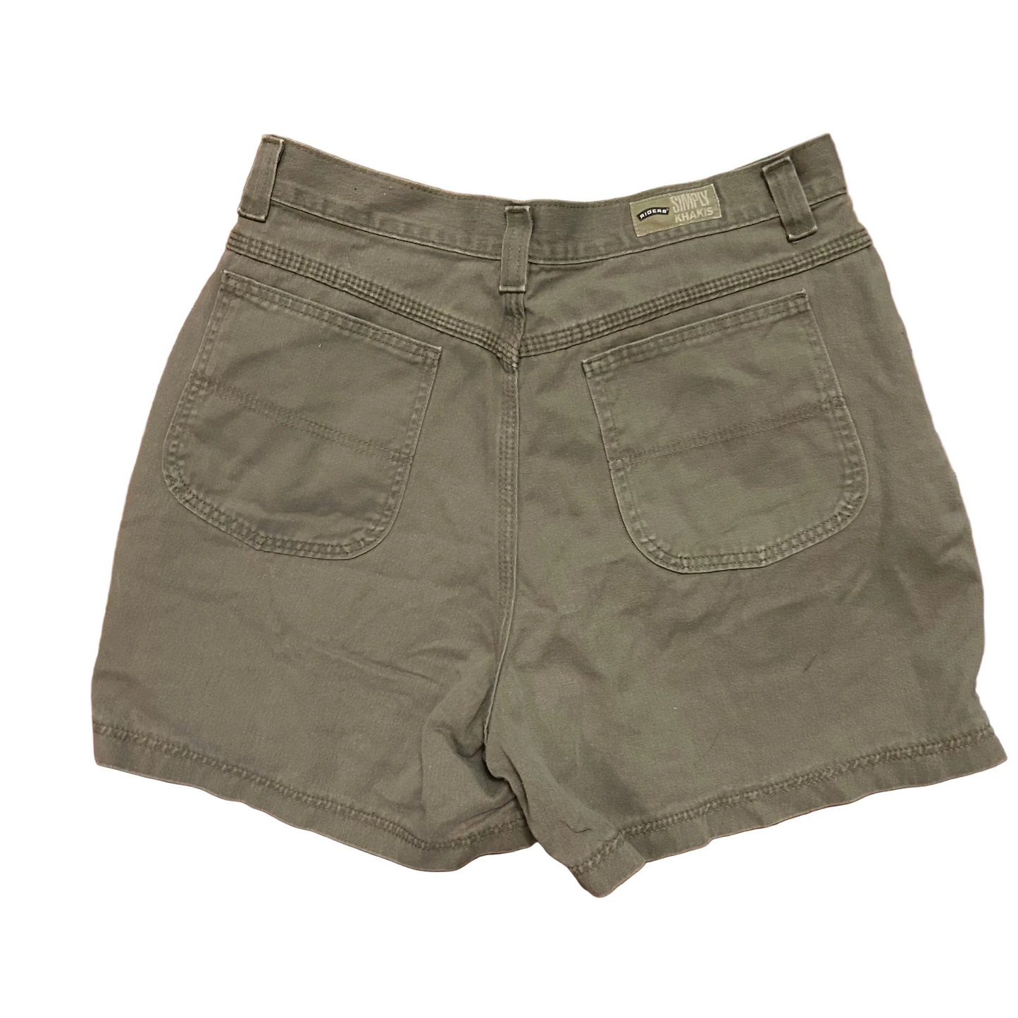 Lee Riders Simply Khakis Green Brown Denim Shorts - 32" x 5"