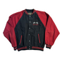 International Travelers Life Fast Track International Denim Red Black Varsity Bomber Jacket - XLarge - 25" x 27"