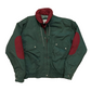 90’s Windbreaker For The Forward Life Green Red Coat Jacket - XLarge - 26" x 27"
