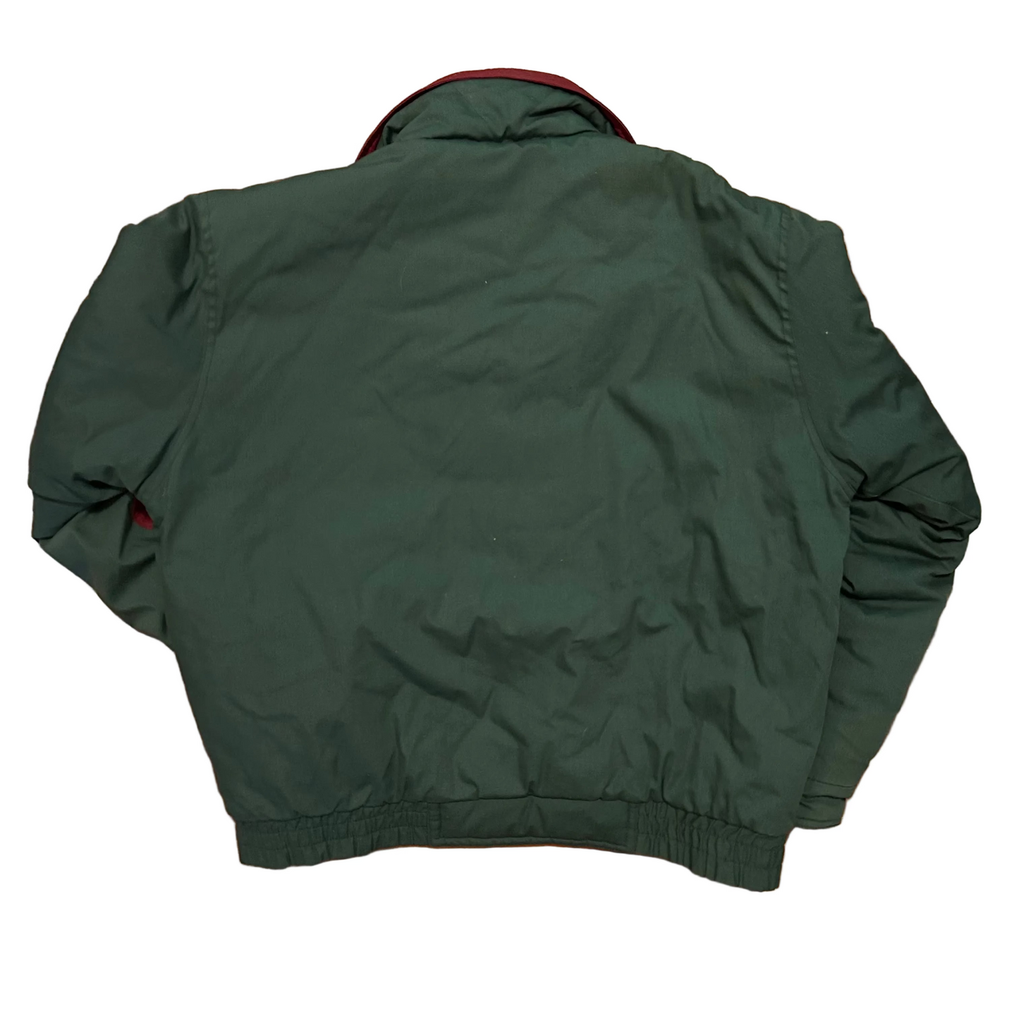 90’s Windbreaker For The Forward Life Green Red Coat Jacket - XLarge - 26" x 27"