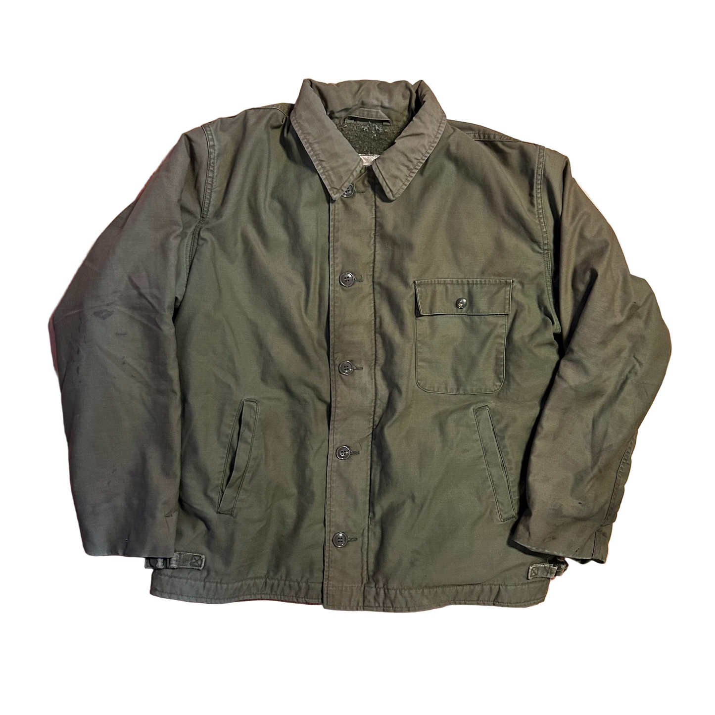 Military Fleece Lined Cold Weather Zip Up Jacket - XLarge - 24" x 27"
