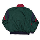 90's Green Blue Red Quarter Zip Windbreaker Pullover - XLarge - 26" x 27.5"