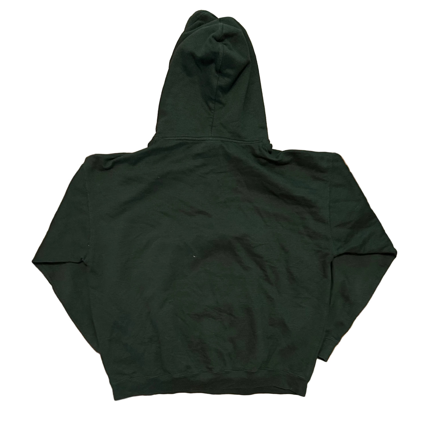 Homespun Green Blank Cotton Poly Hoodie Sweatshirt - XLarge - 25.5" x 26.5"