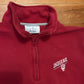 Champion Indiana University IU Hoosiers Red Quarter Zip Sweatshirt - Medium - 21" x 25"