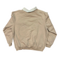 Tan Cream Blue Jay Birdhouse Collared Crewneck Sweatshirt - Large - 23" x 25.5"