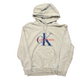 Calvin Klein Light Blue Logo Hoodie Sweatshirt - Medium - 21.5" x 26"