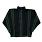 90’s Bugle Boy Company Green Blue Fleece Quarter Zip Sweatshirt - XLarge - 27" x 30"