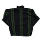 90’s Bugle Boy Company Green Blue Fleece Quarter Zip Sweatshirt - XLarge - 27" x 30"