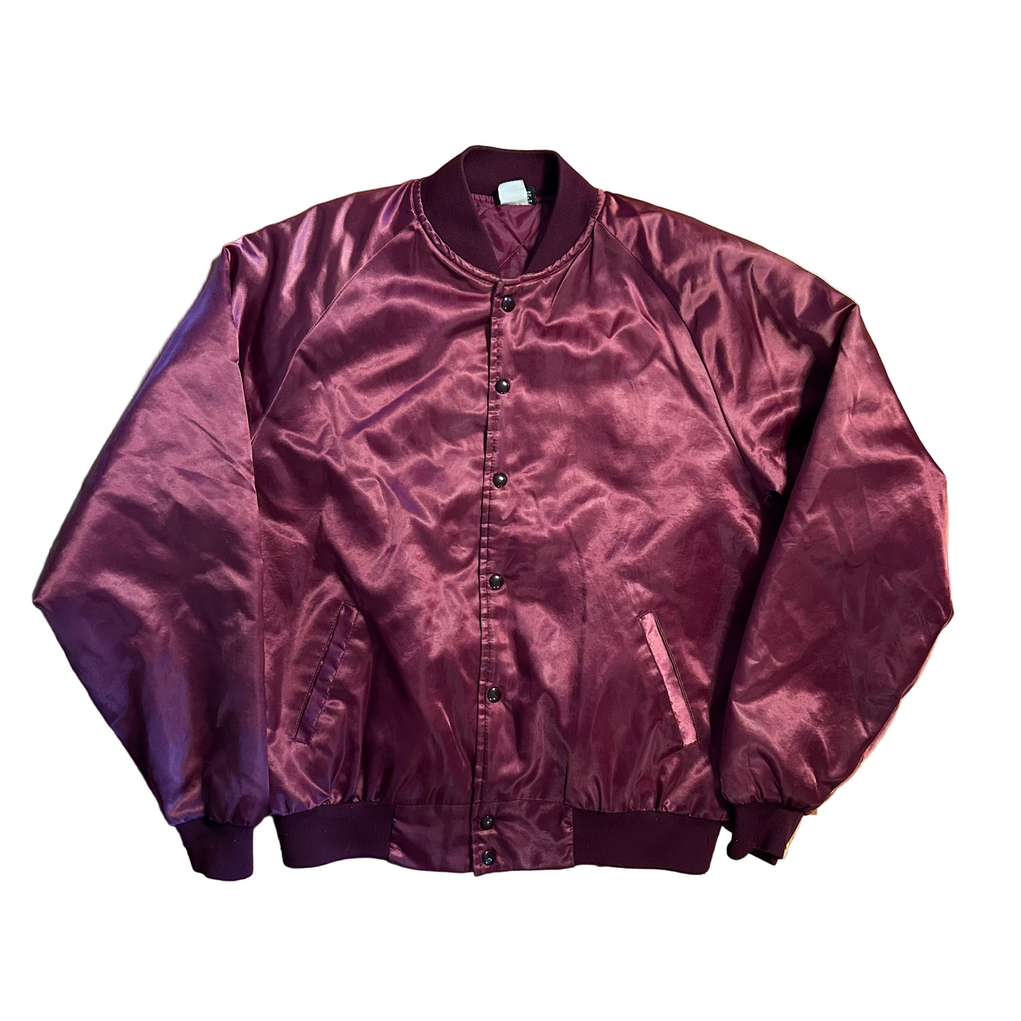 80/90's Nemesis Sportswear Honda Motorcycle Maroon Red Bomber Jacket - XLarge - 26" x 27.5"