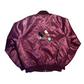 80/90's Nemesis Sportswear Honda Motorcycle Maroon Red Bomber Jacket - XLarge - 26" x 27.5"