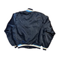 80's Swingster World of Wearables Navy Blue Bomber Jacket - Large - 22" x 21.5"