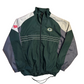 Reebok Green Bay Packers NFL Sports Illustrated Green Nylon Zip Up Windbreaker Jacket - XLarge - 26" x 28"