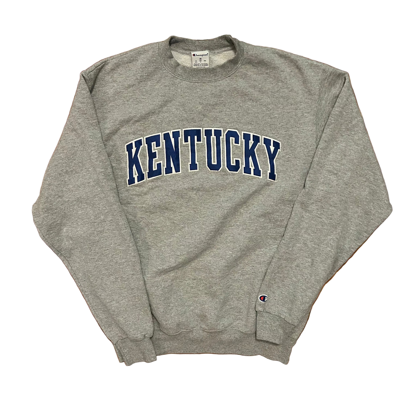 Champion Kentucky Wildcats University College Grey Crewneck Sweatshirt - Medium - 21" x 26"