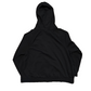 Nike Black Mini Swoosh Spellout Hoodie Zip Up Sweatshirt - XLarge - 25.5" x 27"