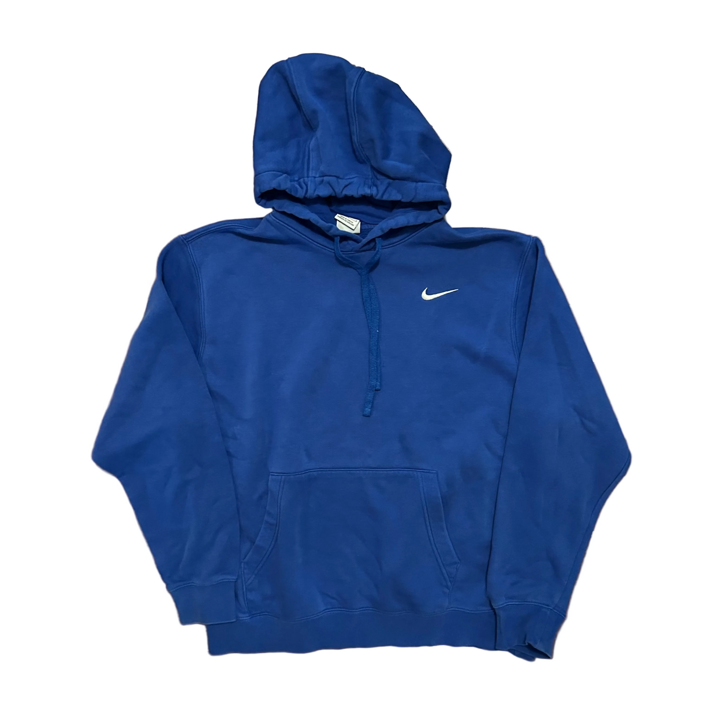 Nike Blue Mini Swoosh Hoodie Sweatshirt - XLarge - 25" x 26"