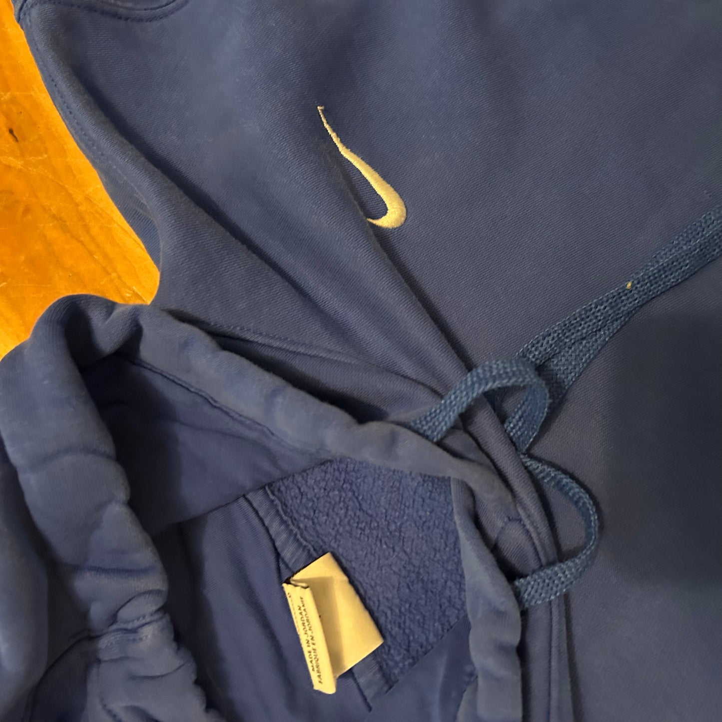 Nike Blue Mini Swoosh Hoodie Sweatshirt - XLarge - 25" x 26"
