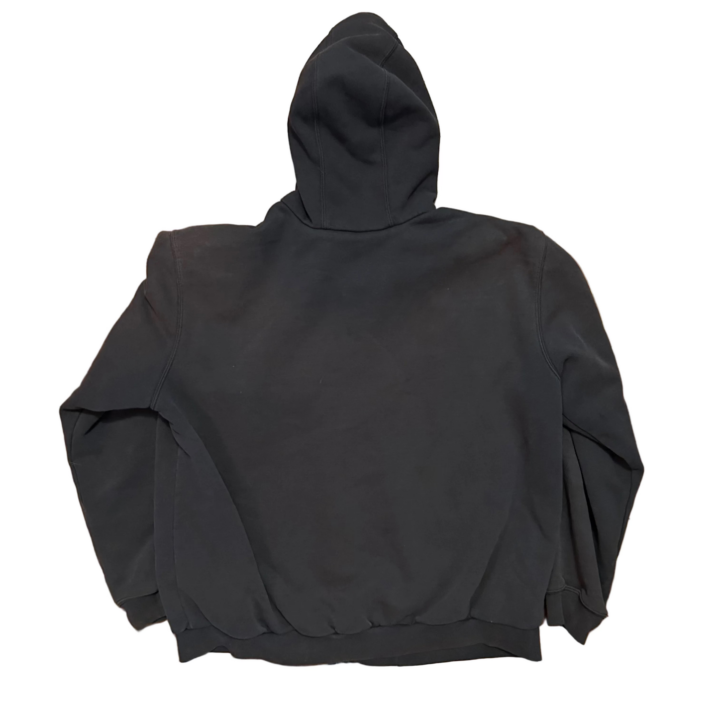 Carhartt Carphartt Navy Blue Faded Thermal Hoodie Zip Up Sweatshirt - XLarge - 27" x 28"