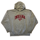 J America Indiana University Football Hoosiers Grey Hoodie Sweatshirt - XLarge - 26" x 29"