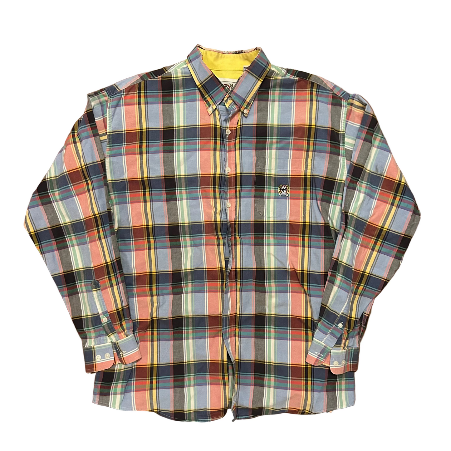 90's Cinch Multicolor Button Down Formal Collared Shirt - XLarge - 25" x 33.5"