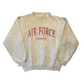 90's MJ Soffe Air Force Lakenheath Grey Red Crewneck Sweatshirt - Medium - 21" x 24.5"