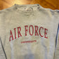 90's MJ Soffe Air Force Lakenheath Grey Red Crewneck Sweatshirt - Medium - 21" x 24.5"