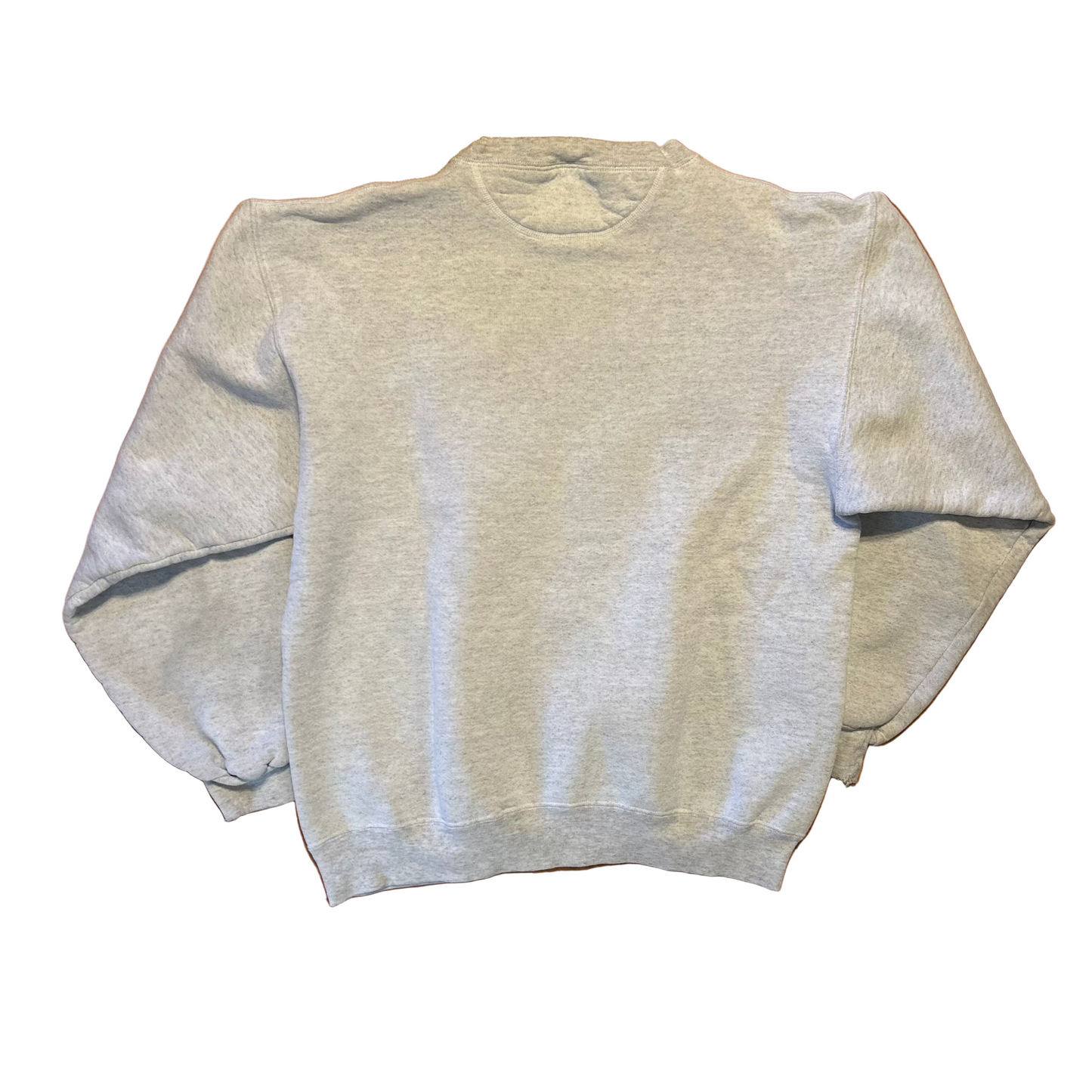 90's MJ Soffe Air Force Lakenheath Grey Red Crewneck Sweatshirt - Medium - 21" x 24.5"