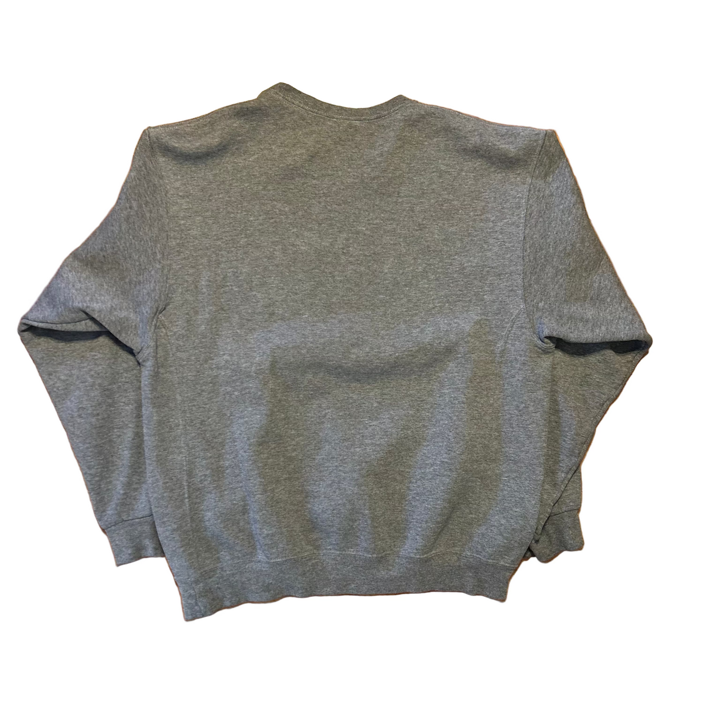 00's Russell Athletic Grey Blank Crewneck Sweatshirt - Large - 23" x 26"