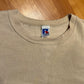 00's Russell Athletic Tan Cream Blank Crewneck Sweatshirt - XLarge - 28" x 27"