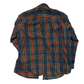 LL Bean Blue Red Green Button Down Flannel Shirt - XLarge - 25" x 30.5"