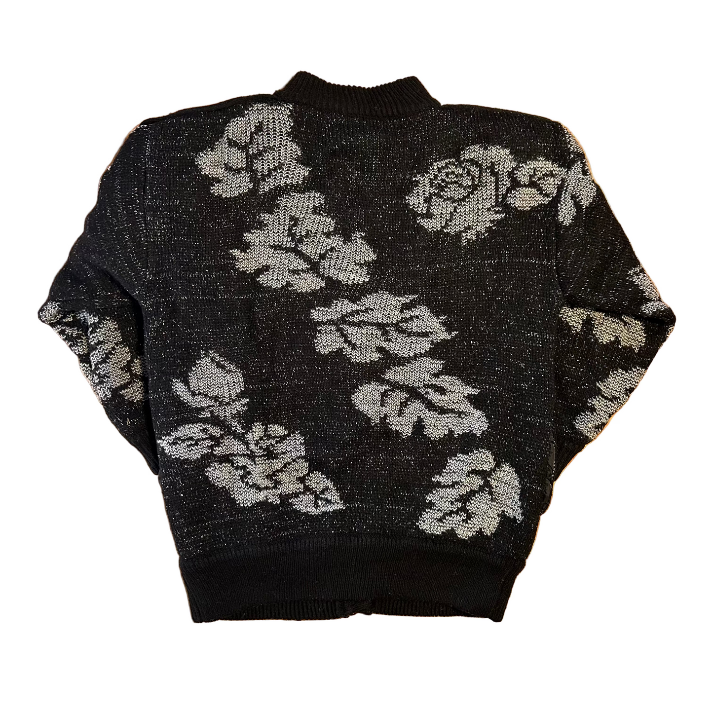 90's Bramble Lane Lined Knit Acrylic Cardigan Sweater - XLarge - 24" x 28.5"