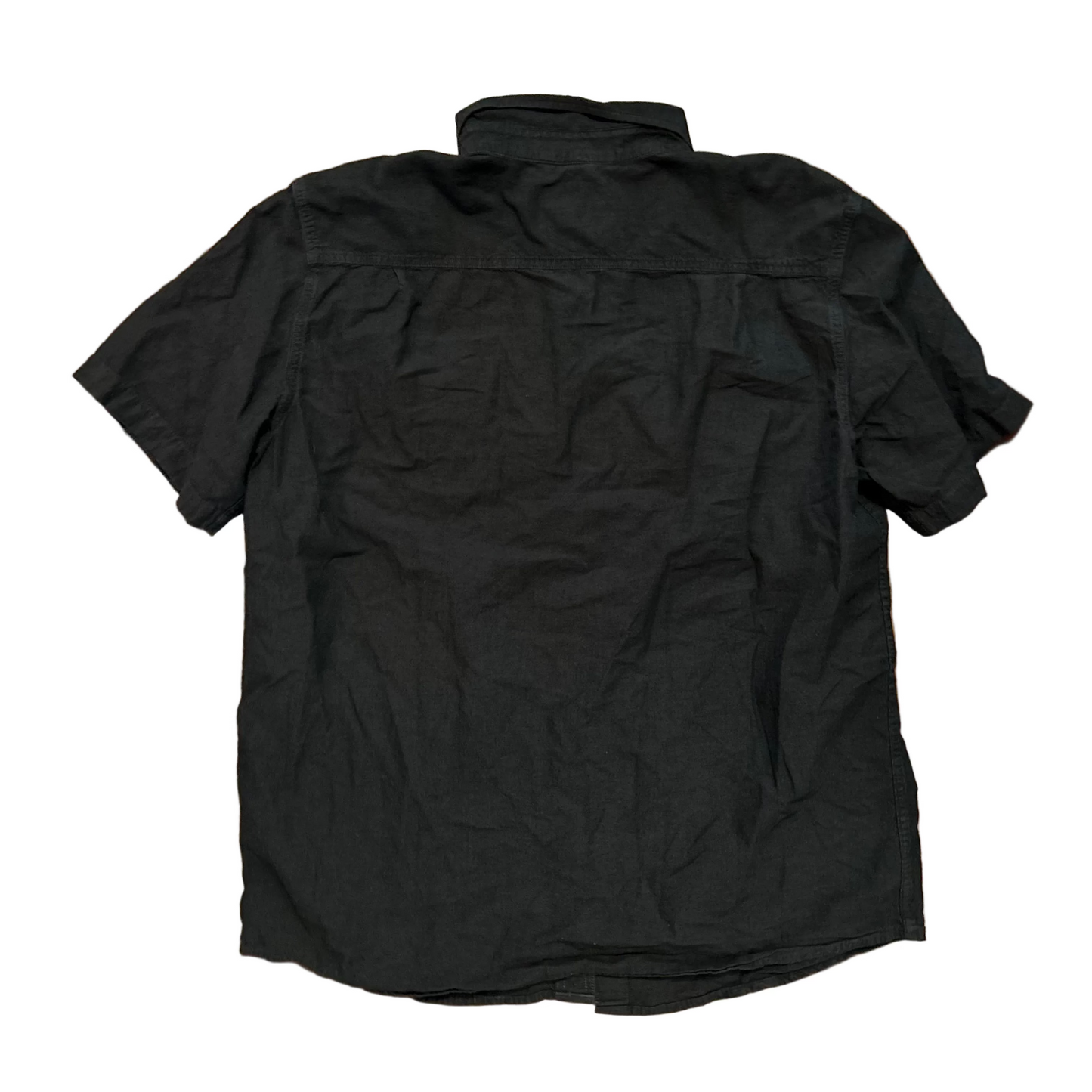 Carhartt Carphartt Grey Black Button Up Short Sleeve Shirt - XLarge - 25" x 32"
