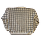 Cream Tan Brown Black Checkered Sweater - 25" x 25"