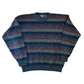 Van Heusen Arcylic Knit Grey Red Sweater - XLarge - 24" x 27"