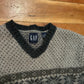 Gap Lambs Wool VNeck Grey Sweater - XSmall - 17.5" x 22"