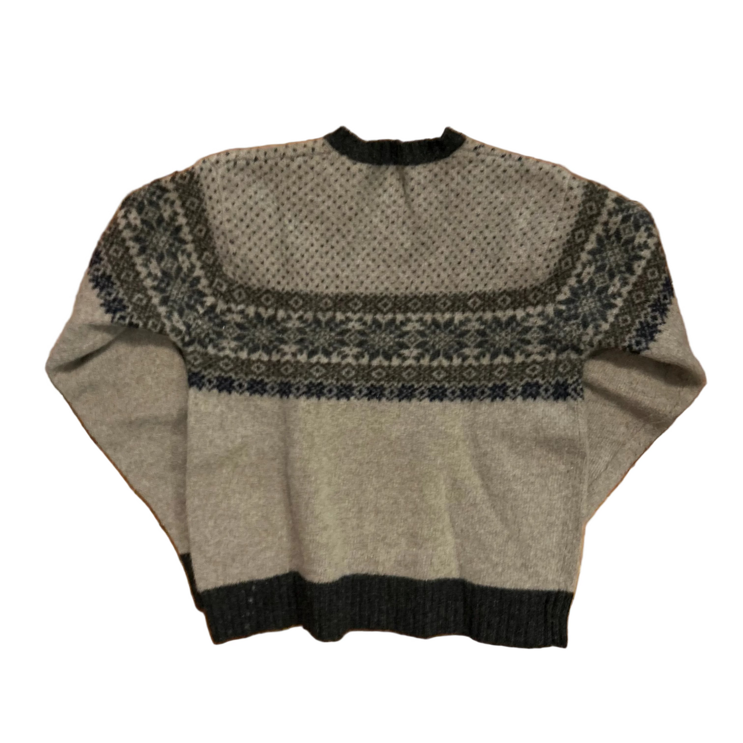 Gap Lambs Wool VNeck Grey Sweater - XSmall - 17.5" x 22"