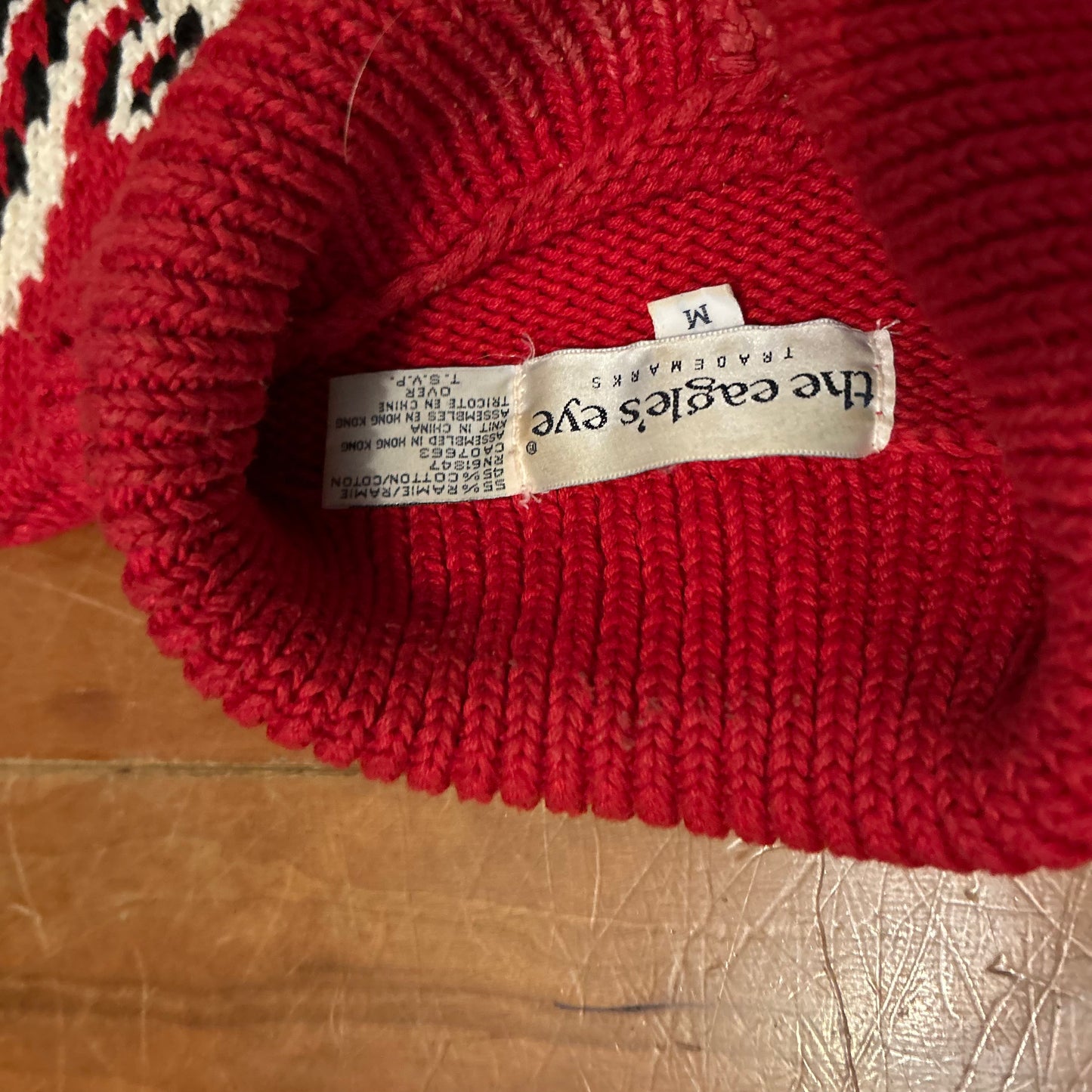 90’s Eagles Eye Campbell’s Soup Handmade Ramie Cotton Sweater - Small - 19.5" x 25"