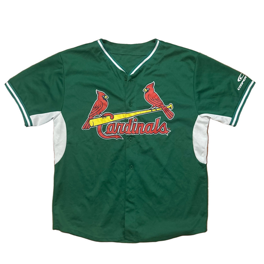 St Louis Cardinals MLB Baseball Green Jersey Shirt - XLarge - 24" x 29.5"