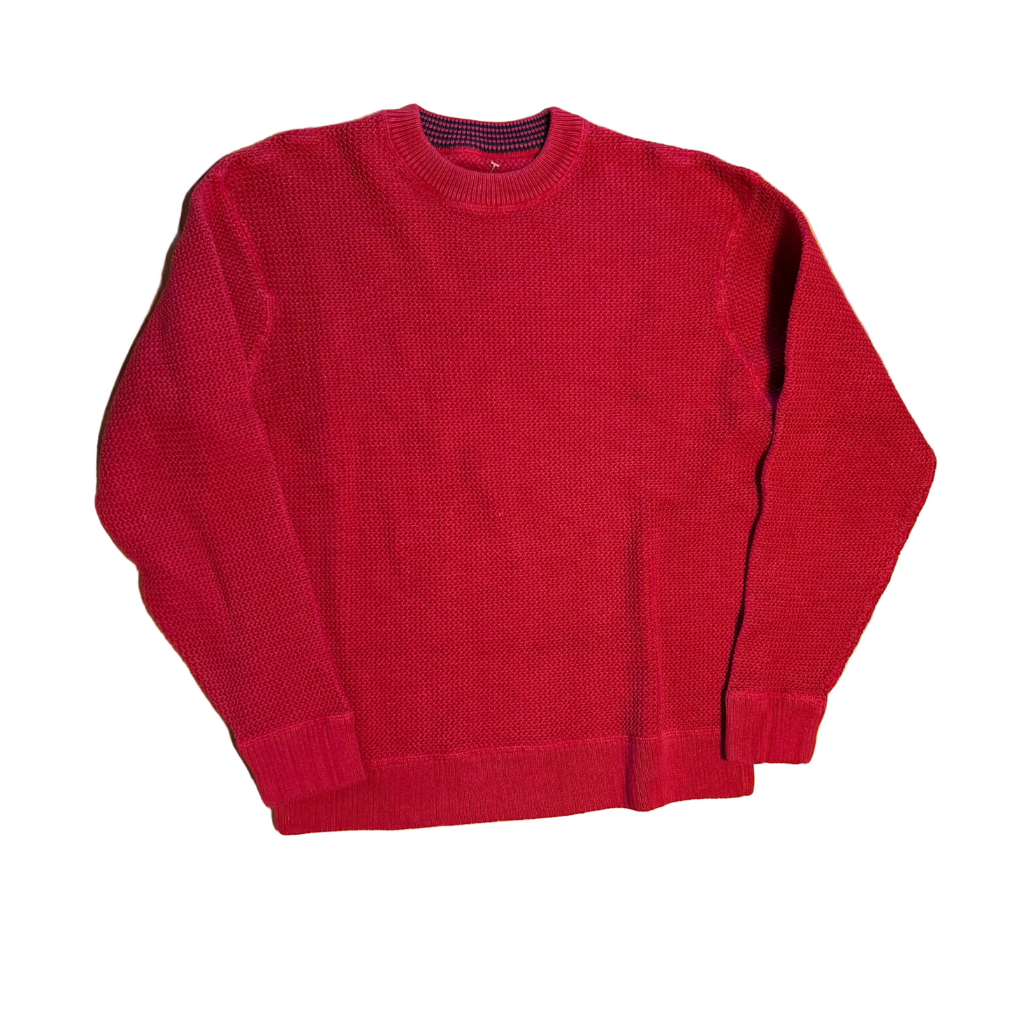 Jantzen Red Cotton Sweater - Medium - 20" x 24.5"