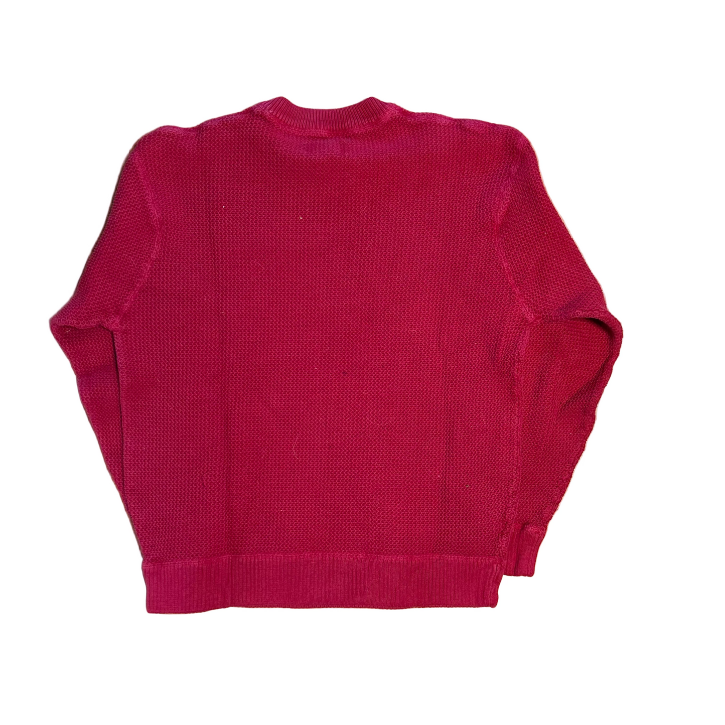 Jantzen Red Cotton Sweater - Medium - 20" x 24.5"