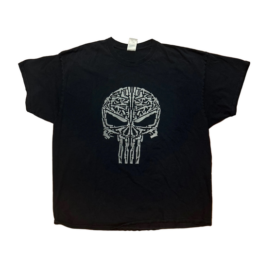 Gildan Ultra Cotton Punisher TV Show Marvel Black Gun Tshirt - XLarge - 25" x 30"
