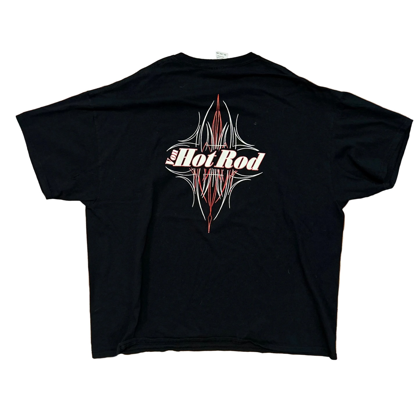 Gildan Ultra Cotton Von Hot Rod Black Car Racing Tshirt - XLarge - 26" x 29"