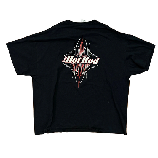 Gildan Ultra Cotton Von Hot Rod Black Car Racing Tshirt - XLarge - 26" x 29"