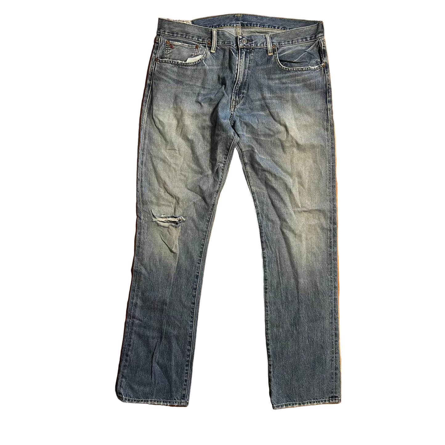 Polo Ralph Lauren Distressed Denim Blue Jeans - 37" x 34"