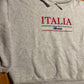 80/90’s Italia Rome Grey Collared Mock Neck Sweatshirt - XLarge - 24.5" x 24"