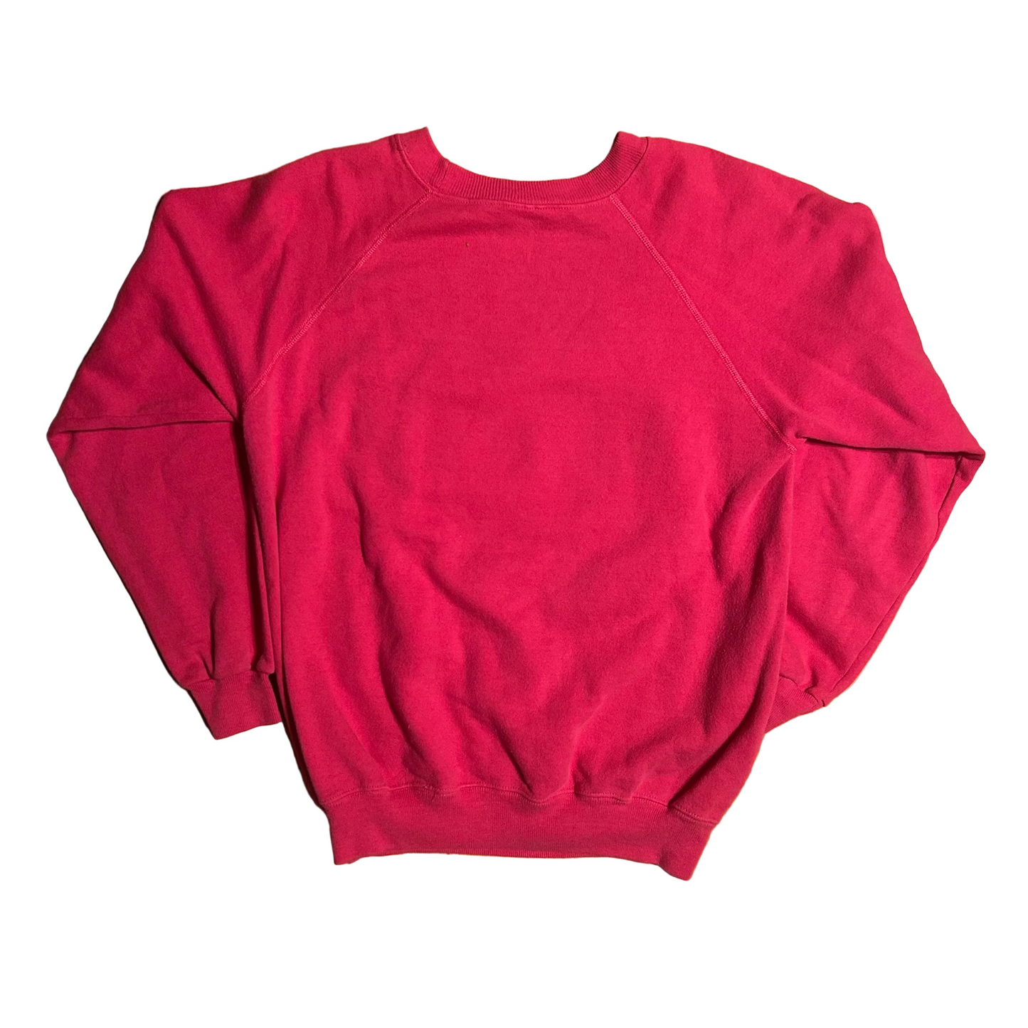 80/90’s Hanes Sunset Cactus Pink Crewneck Sweatshirt - Small - 19.5" x 24.5"
