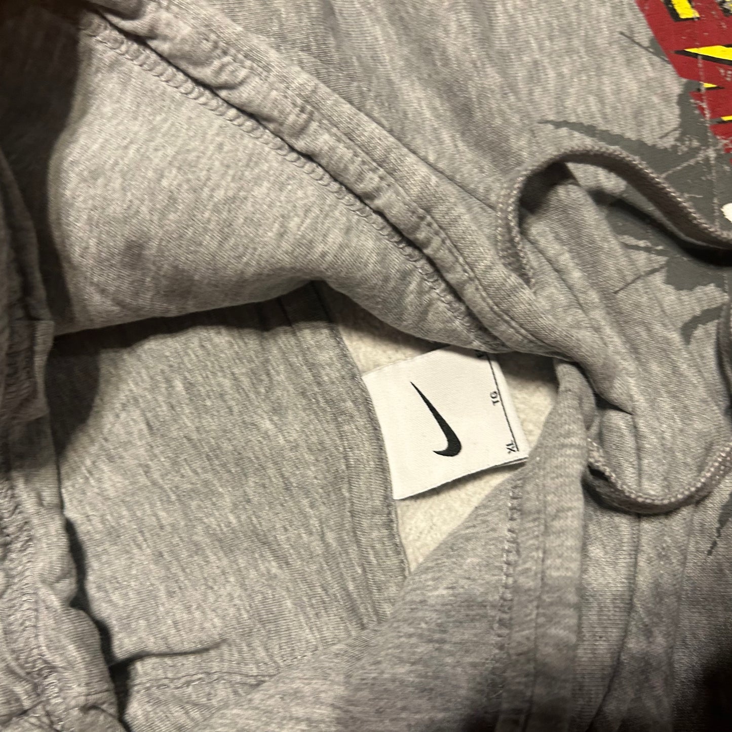 Nike Grey Hoodie Baseball Sweatshirt - XLarge - 26" x 29"
