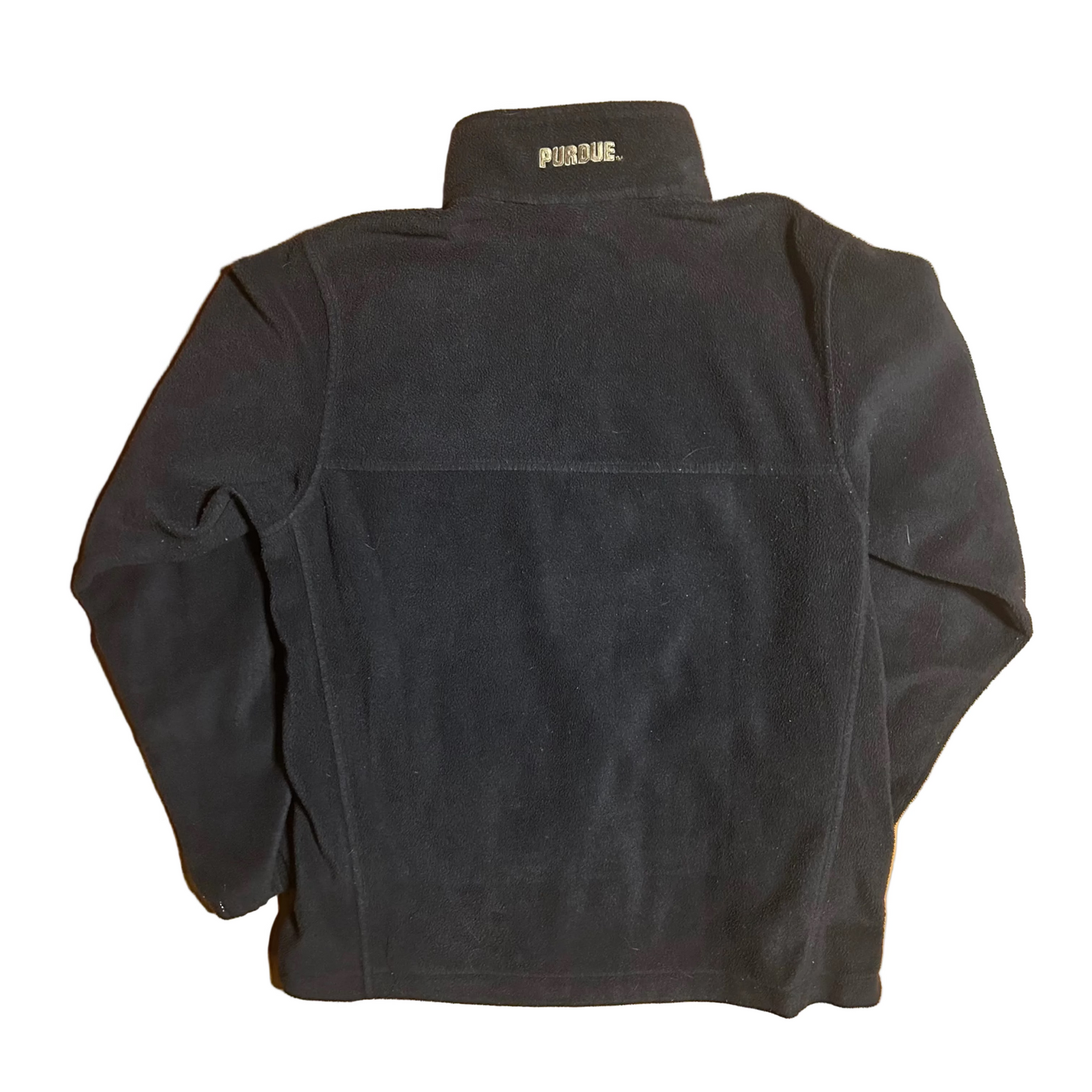 Columbia Black Purdue University Boilermakers Fleece Zip Up - Medium - 21" x 29"
